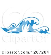 Poster, Art Print Of Blue Ocean Waves 10