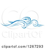 Poster, Art Print Of Blue Ocean Waves 8