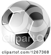 Poster, Art Print Of Grayscal Soccer Ball