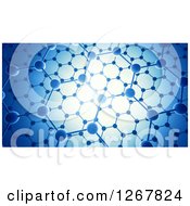 Poster, Art Print Of Nanotechnology Graphene Atomic Structure With Bright Lighting