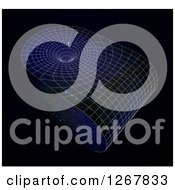 Clipart Of A 3d Grid Of A Wormhole Royalty Free Illustration by Mopic