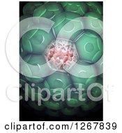 Clipart Of A 3d Nano Technology Mechanism Biohacking Concept Royalty Free Illustration