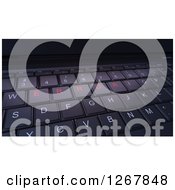 Clipart Of A 3d Computer Keyboard With Error Buttons Royalty Free Illustration