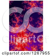 Poster, Art Print Of Red And Purple Fractal Spiral Background