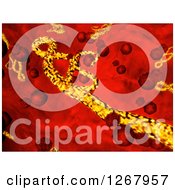 Clipart Of A Microscopic Ebola Virus In The Bloodstream Royalty Free Illustration by MacX