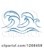 Poster, Art Print Of Blue Ocean Surf Waves 9