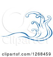 Poster, Art Print Of Blue Ocean Surf Waves 10