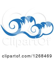 Poster, Art Print Of Blue Ocean Surf Waves 13