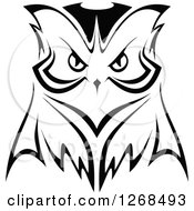 Poster, Art Print Of Black And White Owl Face 2