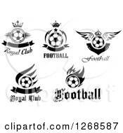 Poster, Art Print Of Black And White Soccer Ball Sports Designs