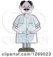 Poster, Art Print Of Senior Man Wearing Eye Glasses And Standing With His Hands In Pockets