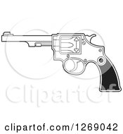 Poster, Art Print Of Black And White Revolver Pistol