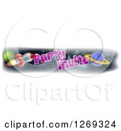 Rocket And Outer Space Party Invite Banner Design