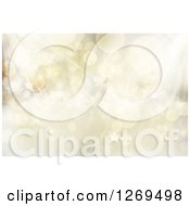 Poster, Art Print Of Golden Christmas Background Of Stars And Bokeh Lights