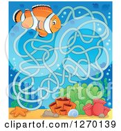 Poster, Art Print Of Clownfish And Coral Maze Game