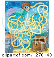 Poster, Art Print Of Snorkel Boy And Sunken Treasure Maze Game