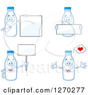 Poster, Art Print Of Milk Bottle Characters 2