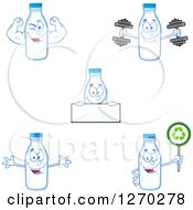 Poster, Art Print Of Milk Bottle Characters 3