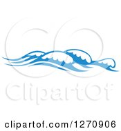 Poster, Art Print Of Blue Ocean Surf Waves 21