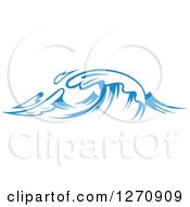 Poster, Art Print Of Blue Ocean Surf Waves 18