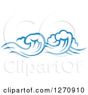 Poster, Art Print Of Blue Ocean Surf Waves 16