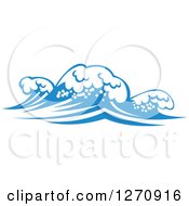 Poster, Art Print Of Blue Ocean Surf Waves 15