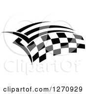 Poster, Art Print Of Black And White Tribal Checkered Racing Flag