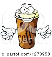 Poster, Art Print Of Happy Take Out Coffee Cup Character