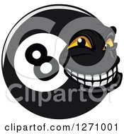 Poster, Art Print Of Grinning Eightball Character