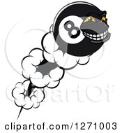 Poster, Art Print Of Flying Grinning Eightball Character