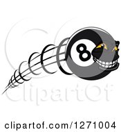 Poster, Art Print Of Grinning Flying Eightball Character