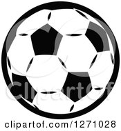 Poster, Art Print Of Black And White Soccer Ball