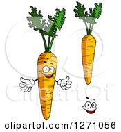 Poster, Art Print Of Carrots And A Face