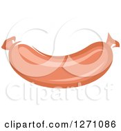 Clipart Of A Sausage Link Royalty Free Vector Illustration