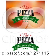 Clipart Of The Pizza Hot And Fresh Designs Royalty Free Vector Illustration