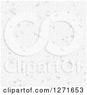 Clipart Of A Gray And White Mosaic Texture Background Royalty Free Illustration