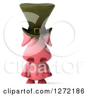 Clipart Of A 3d Sad Irish Pig Pouting Royalty Free Illustration by Julos