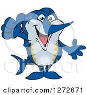 Poster, Art Print Of Happy Marlin Fish Giving A Thumb Up