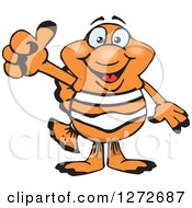 Poster, Art Print Of Happy Clownfish Giving A Thumb Up