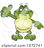 Happy Bullfrog Giving A Thumb Up