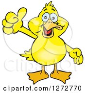 Poster, Art Print Of Happy Yellow Duck Giving A Thumb Up