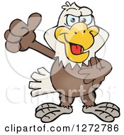 Poster, Art Print Of Happy Bald Eagle Giving A Thumb Up
