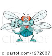 Poster, Art Print Of Happy Dragonfly Giving A Thumb Up