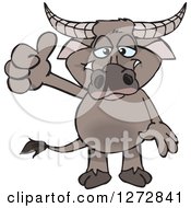 Poster, Art Print Of Happy Buffalo Giving A Thumb Up