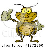 Poster, Art Print Of Happy Cockroach Giving A Thumb Up
