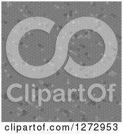 Clipart Of A Gray Mosaic Tile Background Royalty Free Illustration