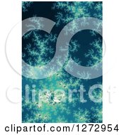 Poster, Art Print Of Blue Fractal Spiral Background