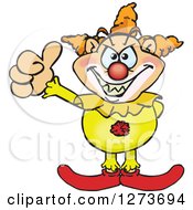 Poster, Art Print Of Creepy Clown Giving A Thumb Up