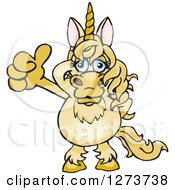 Poster, Art Print Of Happy Unicorn Giving A Thumb Up