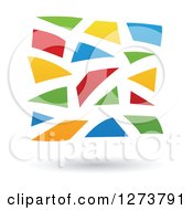 Poster, Art Print Of Colorful Mosaic Abstract Design And Shadow
